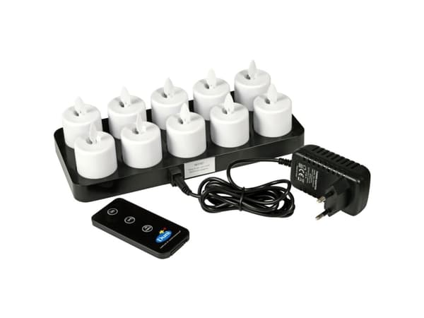 LED-valo, Duni, 3.8cm, Ø3.6cm, 25 tuntia, 10 kpl:n sarja.