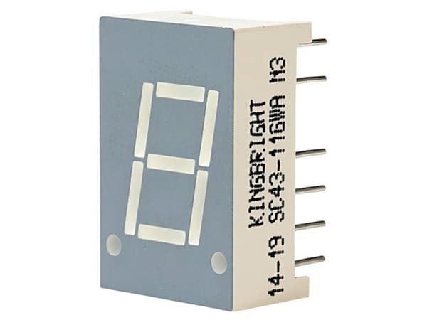Kingbright 7-segmenttinäyttö Vihreä 2,2 V