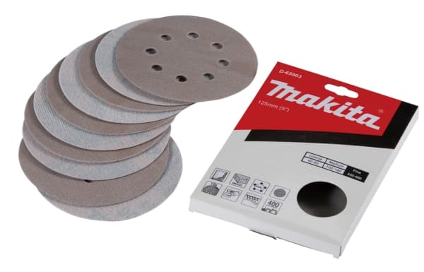 Makita D-65903 Slibepapir (L x B x H) 125 x 125 x 14 mm 10 stk