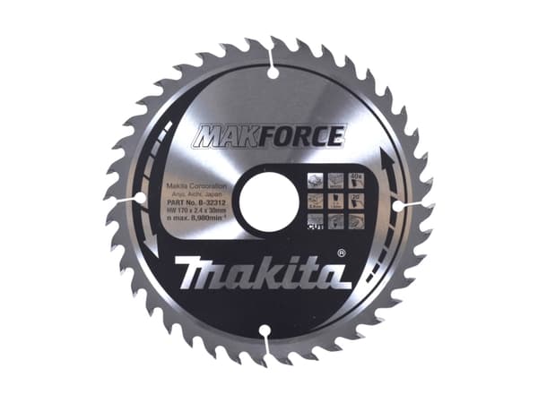 Makita B-32312, Trä, 17 cm, 3 cm, 8980 RPM, 2,4 mm, 20°