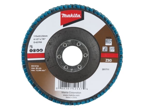 Makita D-63769, Slipskiva, Platt i mitten, Makita, 2,22 cm, 11,5 cm, 80 m/s