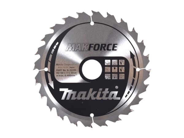 Makita B-32231, Trä, 18 cm, 3 cm, 8480 RPM, 2,4 mm, Makita