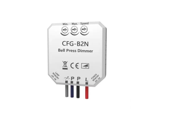 Light Solutions Inline LED Recessed LED Dimmer - Push dimmer - Memory
