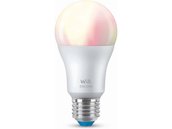 WiZ Colors - LED-lyspære - form: A60 - mattslipt finish - E27 - 8.5 W (ekvivalent 60 W) - klasse F - RGB-lys - 2200-6500 K