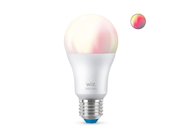 WiZ Colors - LED-lyspære - form: A60 - mattslipt finish - E27 - 8.5 W (ekvivalent 60 W) - klasse F - RGB-lys - 2200-6500 K