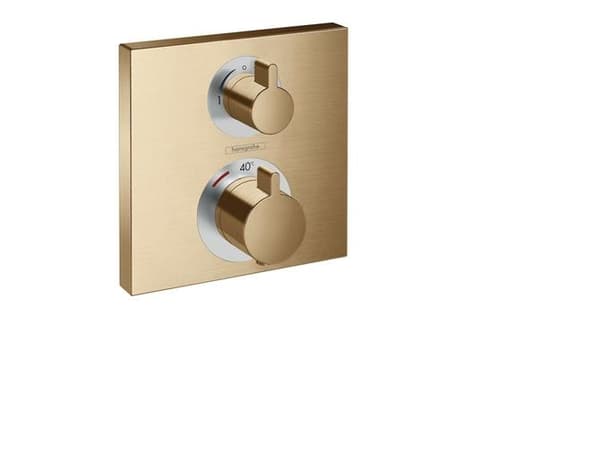 Termoatarmatur Eco Sq 2 udt børst bronz