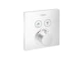 Miniatyrbilde 2 av 2: Termostat t/indb. m/afsp. 2 udtag, hvid