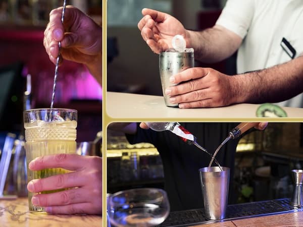 Professionelt bartendersæt til drinks shaker cocktailshaker 23 el.