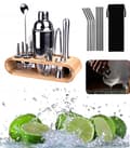 Miniatyrbillede 7 af 7: Professionelt bartendersæt til drinks shaker cocktailshaker 23 el.