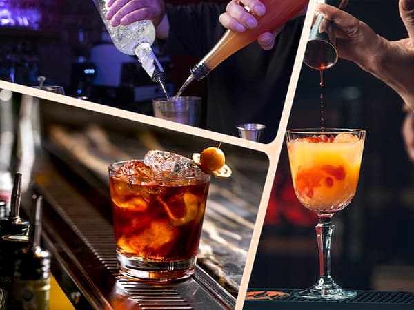 Professionelt bartendersæt til drinks shaker cocktailshaker 17 el.