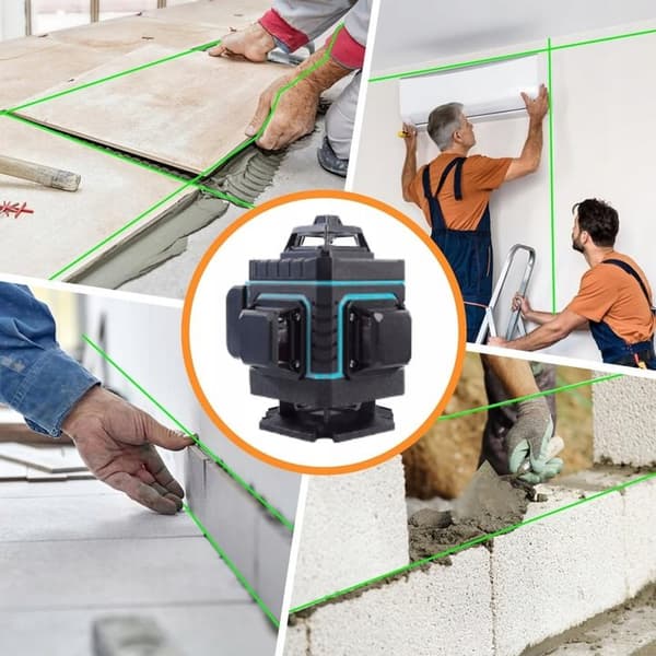 LASER NIVEAU 360 PLAN 4D 360 16 LINJER KRYDSLASER + STATIV