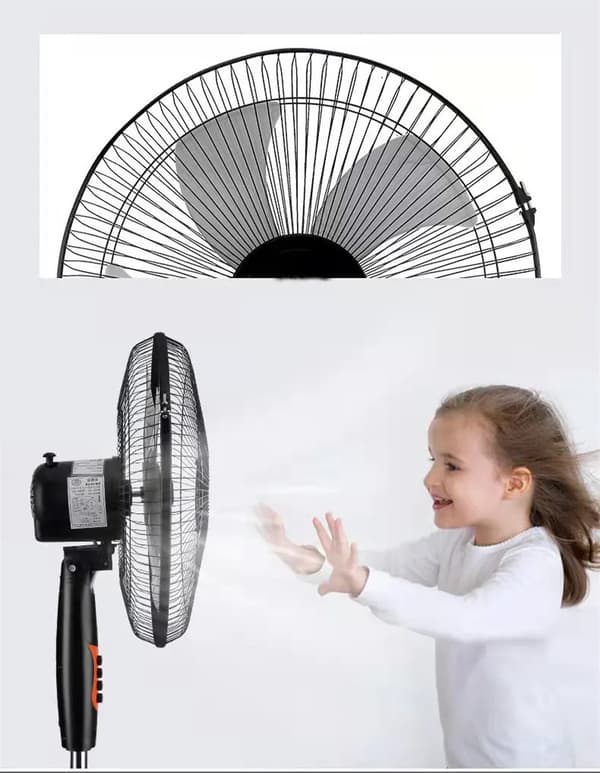 FLÄKT STÅENDE FLÄKT JUSTERING OSCILLATION TYST KRAFTFULL 45W 45CM HÖG