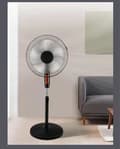 Miniatyrbild 6 av 9: FLÄKT STÅENDE FLÄKT JUSTERING OSCILLATION TYST KRAFTFULL 45W 45CM HÖG