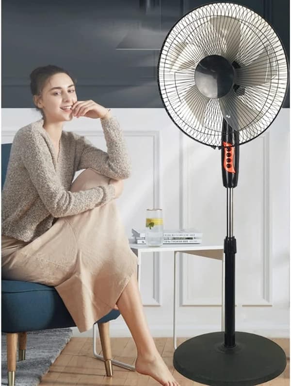 FLÄKT STÅENDE FLÄKT JUSTERING OSCILLATION TYST KRAFTFULL 45W 45CM HÖG