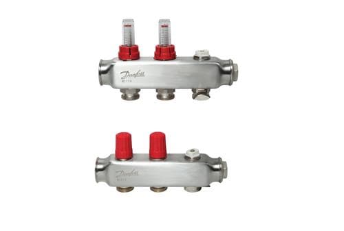 Danfoss SSM grenrörssats 2+2 m/flödesmätare och ändlock