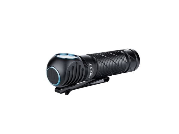 Olight Perun 2 LED otsalamppu, käsisoihtu + otsapanta taskulampulla, musta, alumiini, painikkeet, 1,5 m, IPX8