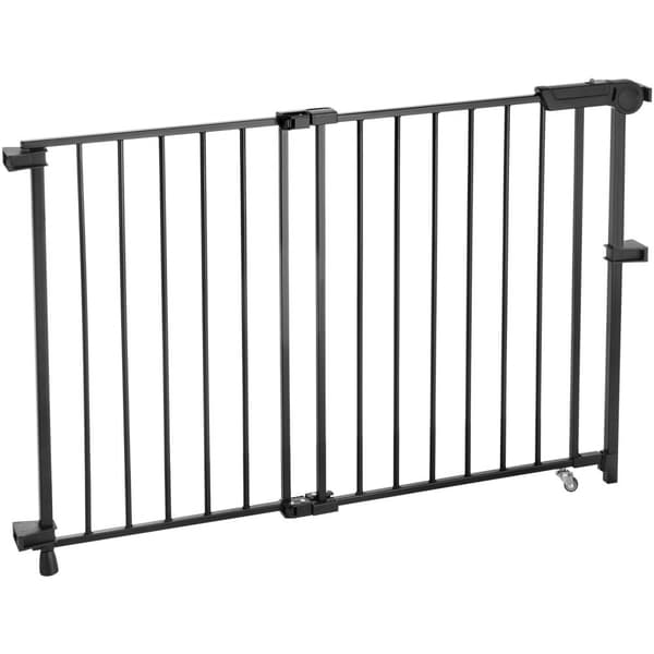 Babygrind, justerbar bredd 69-102 cm, 68 cm hög, svart, perfekt som hundgrind