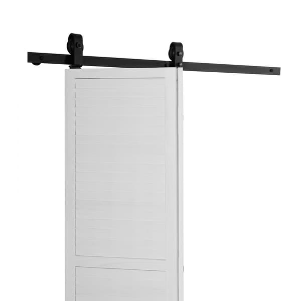 Skinnesæt til Dobbeltfoldet Skydedør, Ladedør Model, 132 cm, Til to 60 cm Døre