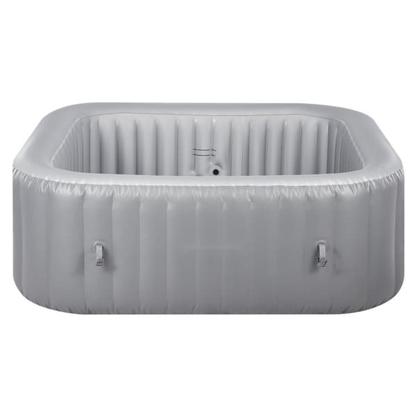 Oppusteligt Spa, 4-6 Personer, 1850 x 660 mm, Firkantet Bærbar, Udendørs Brug, Robust Og Komfortabel