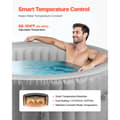 Miniatyrbild 3 av 11: Uppblåsbar Bubbelpool, 2080 x 660mm Rund, 4 till 6 Personer, Portabel Utomhusspa med Snabb Uppvärmning