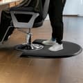 Miniatyrbillede 8 af 11: Frisørmåtte, Halvcirkelformet 1220 x 930 mm, Salonmåtte 25 mm Tyk til professionel brug