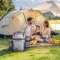 Miniatyrbillede 8 af 11: Strand Picnick Rygsæk Taske, Model til 4 Personer, Kølerum Grå, Rummelig, Komfortabel Bæring