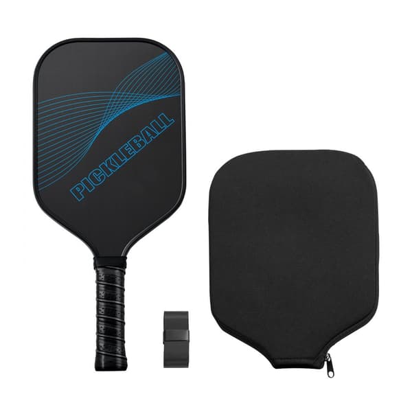 Pro Pickleball Paddle i Kolfiber, Honeycomb Core Racket, För Vuxna, Blå Färg
