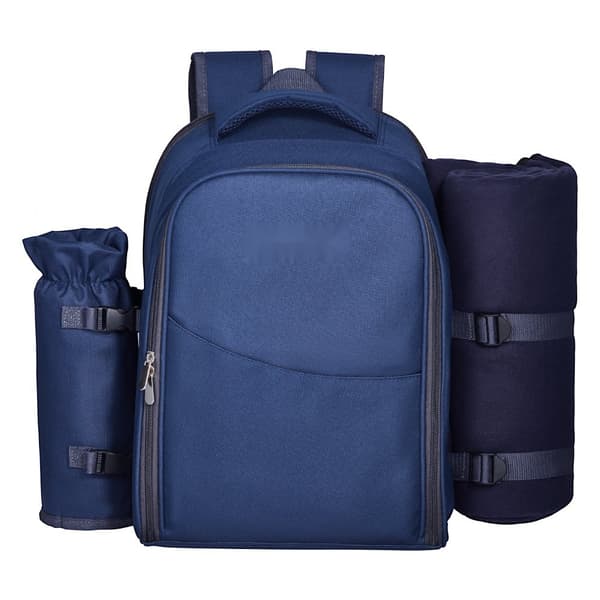 Picknickryggsäck för 2, Strandmodell, med Kylfack, Marinblå Färg