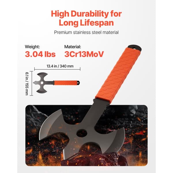 Kastyxor 3-pack, Tomahawks 340,4 mm, Trippelkantad Kastyxa med Hög Prestanda