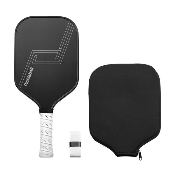 Pro Hiilikuituinen Pickleball-Maila, Hunajakennoydin, Aikuisten Musta Malli