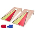 Miniatyrbillede 1 af 11: Cornhole-sæt 4x2ft, Bærbart træspilbræt, Inkluderer 8 sækkestole