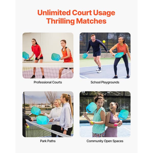 Pro Kulfiber Pickleball Ketsjer, Aero Throat Honeycomb Core, Letvægts og Stærk