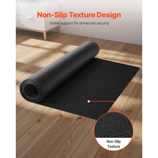 Löpbandsmatta 900x2000 mm, Heltäckningsmatta, 4 mm tjock, idealisk för träning och hemmagym