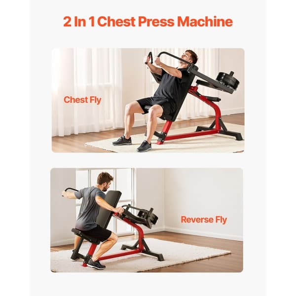 Incline Chest Fly og Rear Delt Fly Maskine, Overkropsøvelser Styrketræning, funktionel og slidstærk