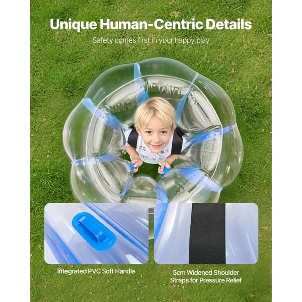 2-pack 3FT/0.9M Uppblåsbara Bumperbollar, PVC Body Sumo Zorbboll, Robust, Utomhusspel