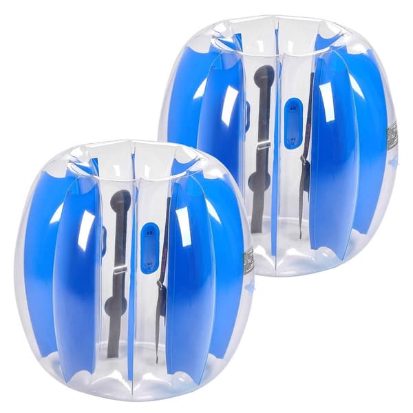 2-pack 3FT/0.9M Uppblåsbara Bumperbollar, PVC Body Sumo Zorbboll, Robust, Utomhusspel