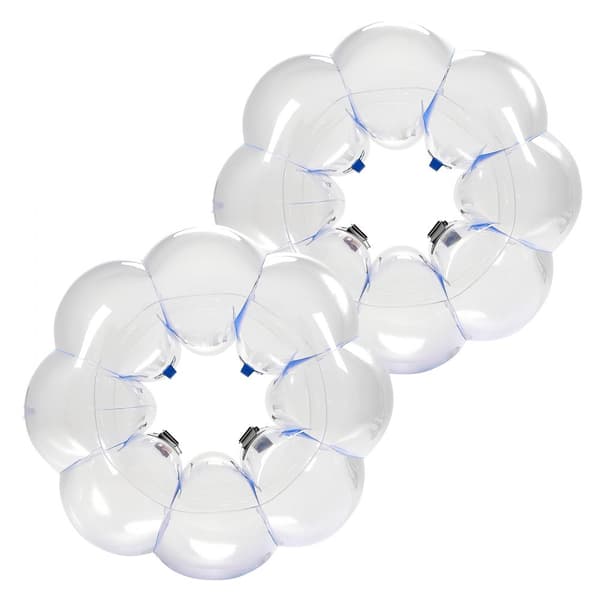 2-pack 3FT/0.9M Uppblåsbara Bumperbollar, PVC Body Sumo Zorbboll, Robust, Utomhusspel