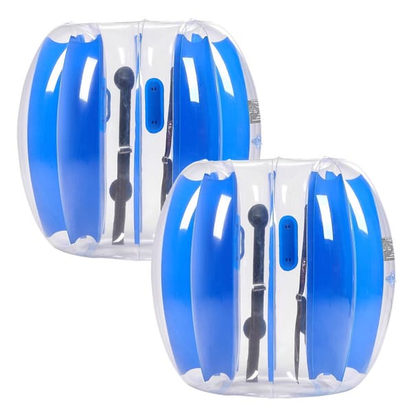 2-pack 3FT/0.9M Uppblåsbara Bumperbollar, PVC Body Sumo Zorbboll, Robust, Utomhusspel