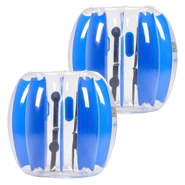 2-pack 3FT/0.9M Uppblåsbara Bumperbollar, PVC Body Sumo Zorbboll, Robust, Utomhusspel