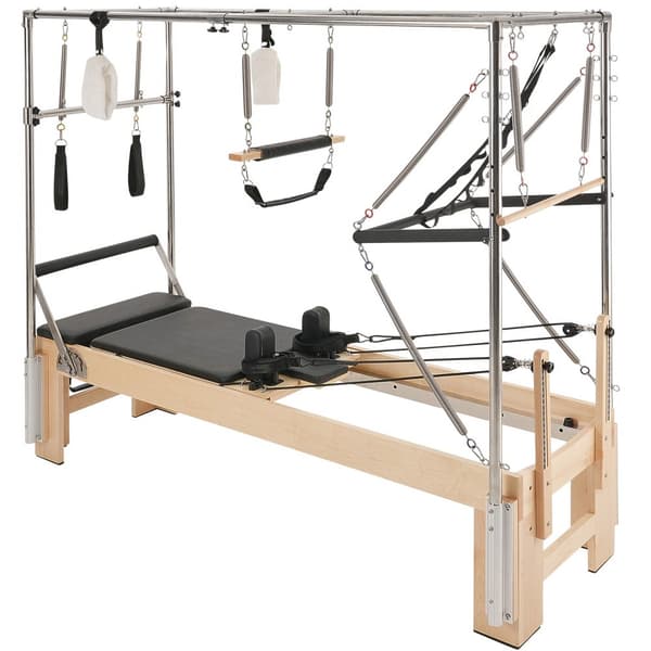Pilates Reformer -puulaite, Kotikuntosalin treenilaite, Puinen Pilates-laitteisto