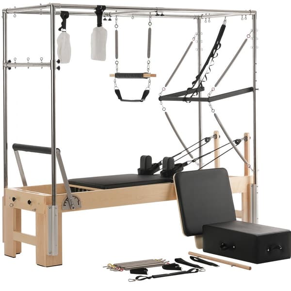 Pilates Reformer -puulaite, Kotikuntosalin treenilaite, Puinen Pilates-laitteisto