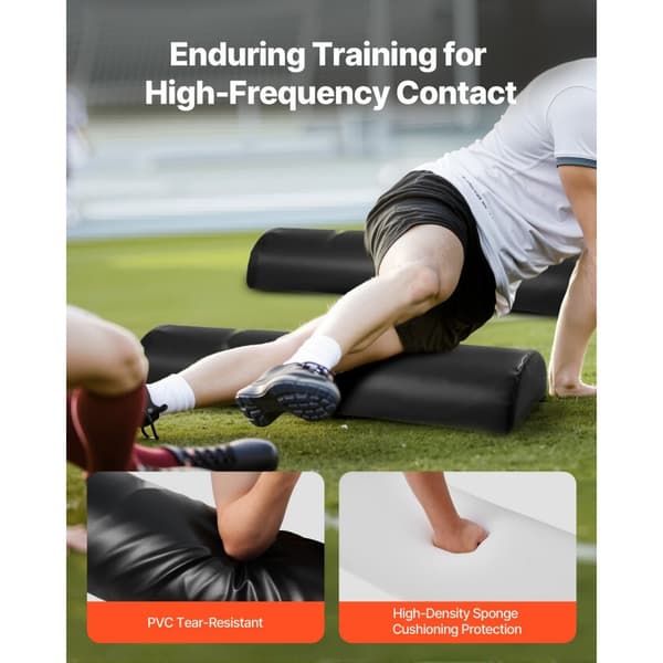 Fodbold Tackling Dummy 42,5 tommer, Step Over Dummy, Blokeringspude Udstyr, Sæt af 2