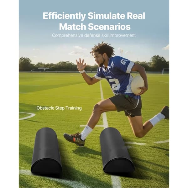 Fodbold Tackling Dummy 42,5 tommer, Step Over Dummy, Blokeringspude Udstyr, Sæt af 2