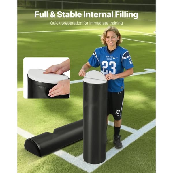 Fodbold Tackling Dummy 42,5 tommer, Step Over Dummy, Blokeringspude Udstyr, Sæt af 2