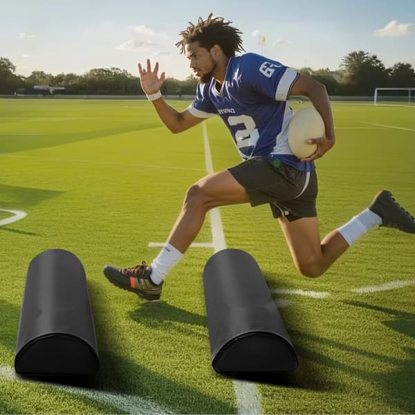 Fodbold Tackling Dummy 42,5 tommer, Step Over Dummy, Blokeringspude Udstyr, Sæt af 2
