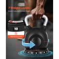Miniatyrbillede 3 af 11: Justerbar Kettlebell, 7 vægtniveauer 1,5-10 kg, nemt at skifte vægt, træningsudstyr til hjemmet