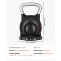 Miniatyrbillede 7 af 11: Justerbar Kettlebell, 7 vægtniveauer 1,5-10 kg, nemt at skifte vægt, træningsudstyr til hjemmet