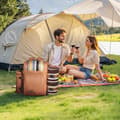 Miniatyrbild 8 av 11: Strandpicknickryggsäck för 4 personer, Kylfackmodell, Brun Färg, Mångsidig och Bärbar