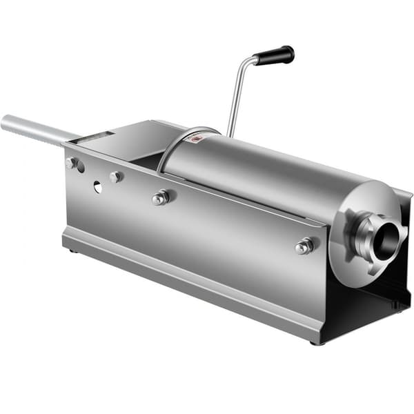 3L Chorizo-vullare av rostfritt stål, horisontell, manuell korvfyllare, Chorizo-hotdogs, grillkorv, lämplig för både hushåll och kommersiell