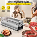 Pikkukuva 2 / 11: 3L Ruostumaton Teräs Vaakasuora Chorizo-täyttäjä, Käsikäyttöinen Makkaran Täyttäjä, Chorizo-hotdogit, Paistetu Makkara
